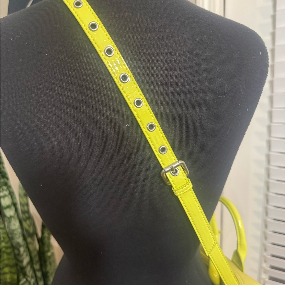 Urban Outfitters Neon Yellow Mini Crossbody Satchel - Picture 7 of 10